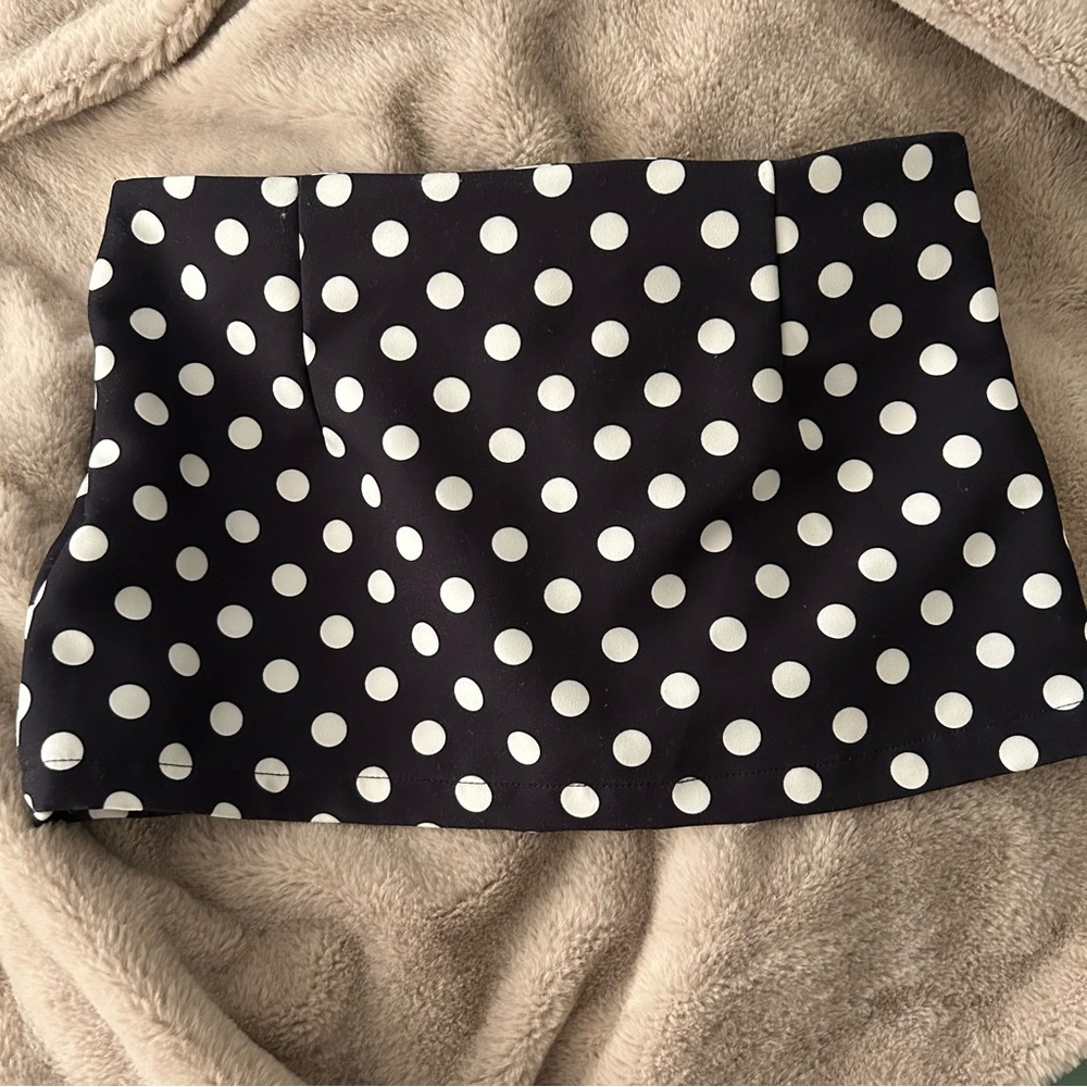 Polka Dot Micro Mini Skirt